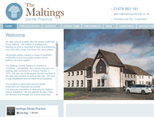 Tablet Screenshot of maltingsdental.co.uk